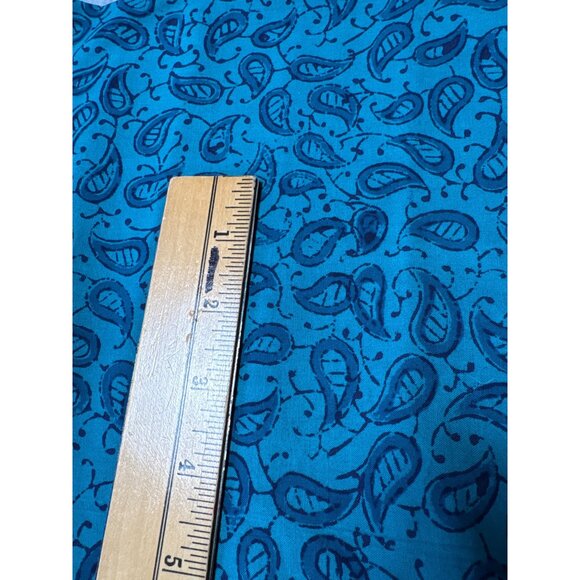 Handloom Batik Paisley-Print Cotton Fat Quarter 18x22" For Sewing & Crafts - Picture 2 of 7